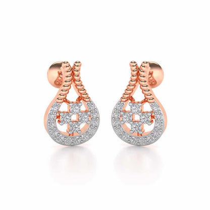 Datti Silver Earrings - Rose Gold - Image 1