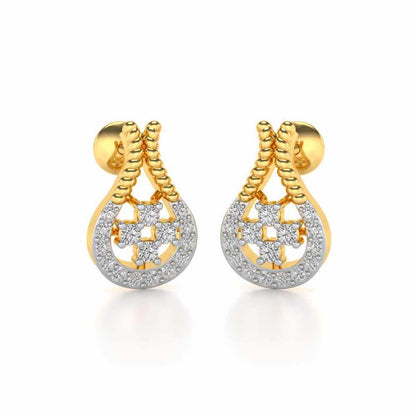 Datti Silver Earrings - Yellow Gold - Image 1