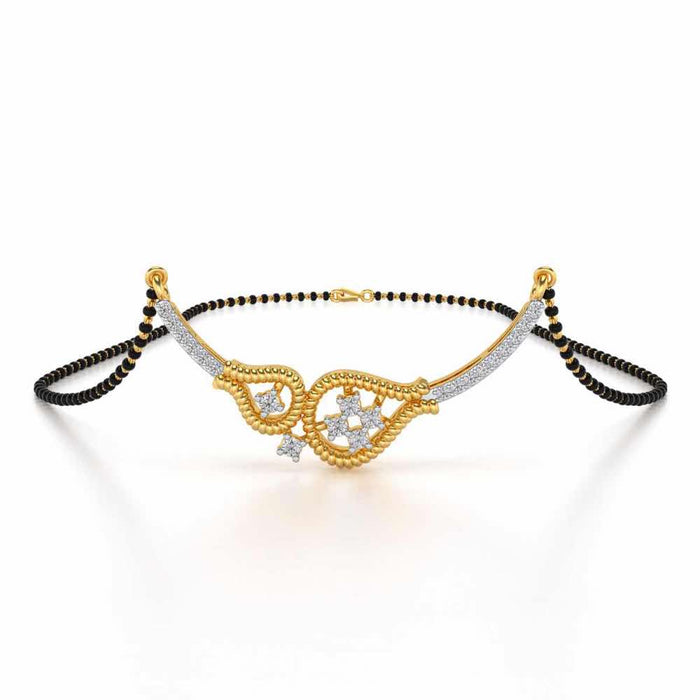 Datti Silver Mangalsutra - Yellow Gold - Image 1
