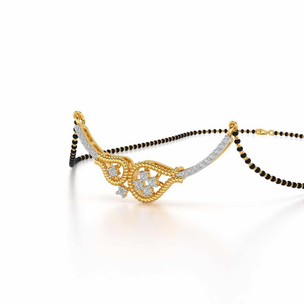 Datti Silver Mangalsutra - Yellow Gold - Image 2
