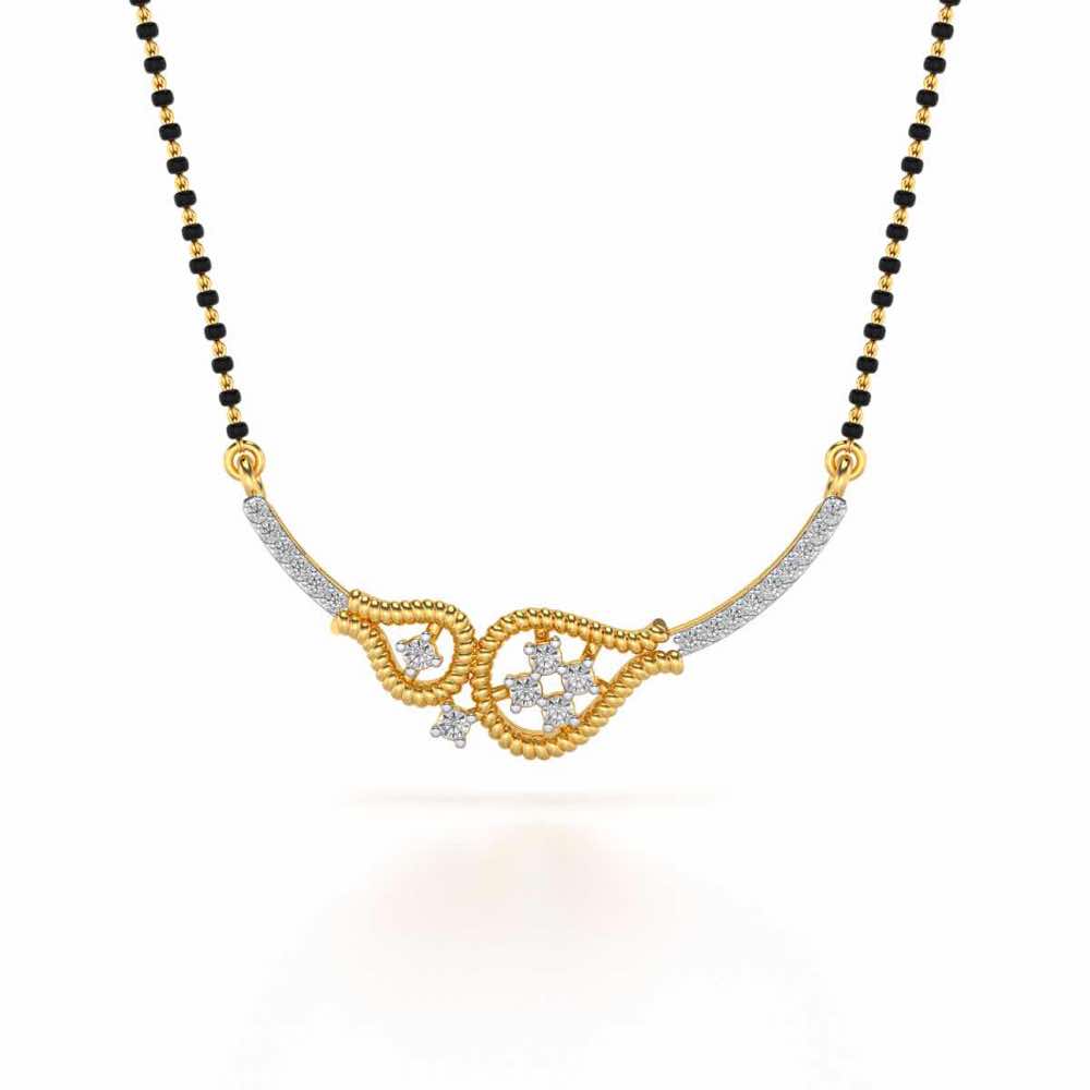 Datti Silver Mangalsutra - Yellow Gold - Image 3