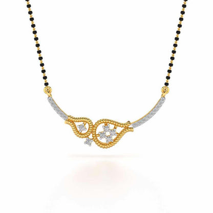 Datti Silver Mangalsutra - Yellow Gold - Image 3