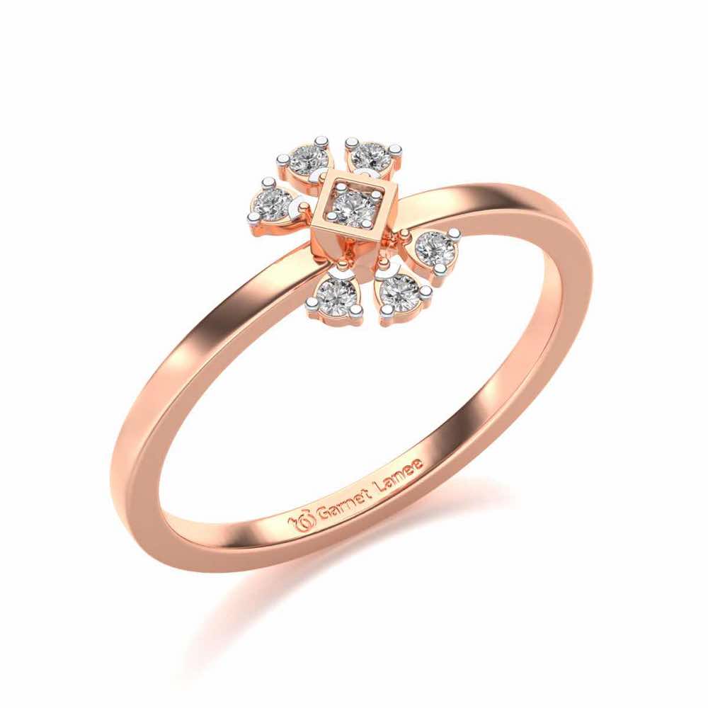 Dayati Silver Ring - Rose Gold - Image 1