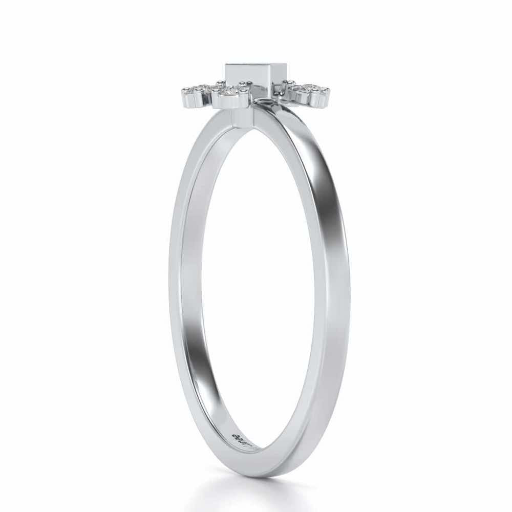 Dayati Silver Ring - White Gold - Image 3