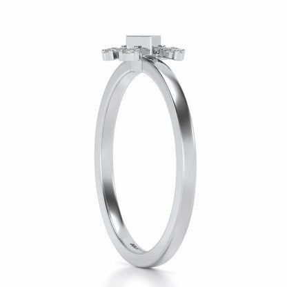 Dayati Silver Ring - White Gold - Image 3