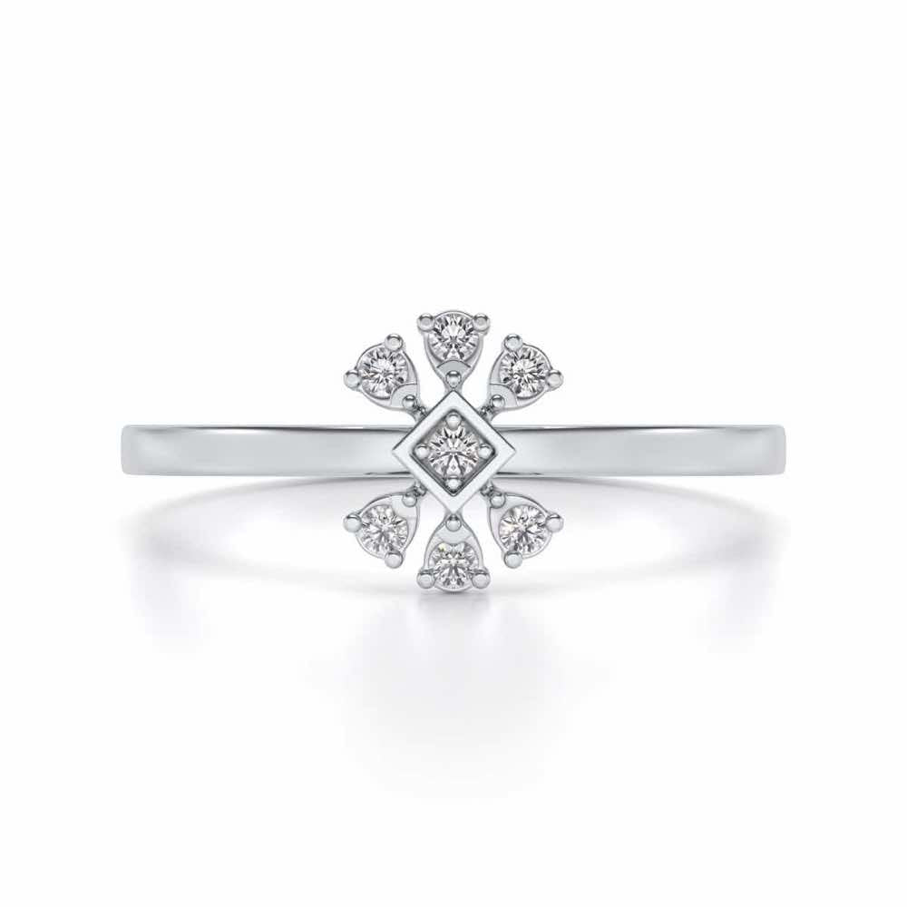 Dayati Silver Ring - White Gold - Image 4