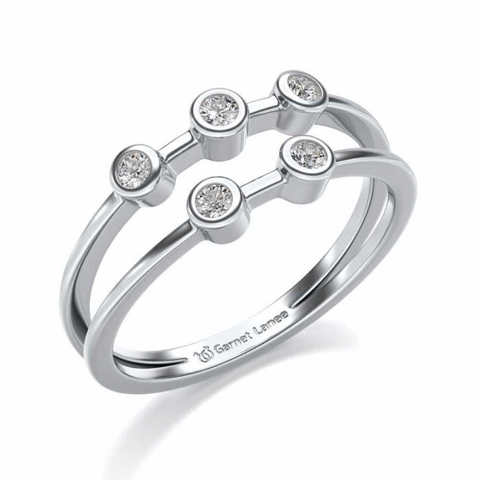 Dayita Silver Ring - White Gold - Image 1