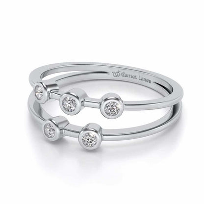 Dayita Silver Ring - White Gold - Image 2