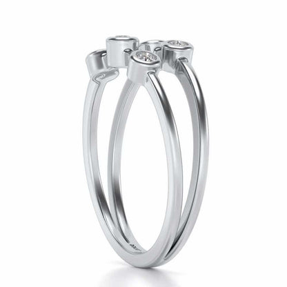 Dayita Silver Ring - White Gold - Image 3