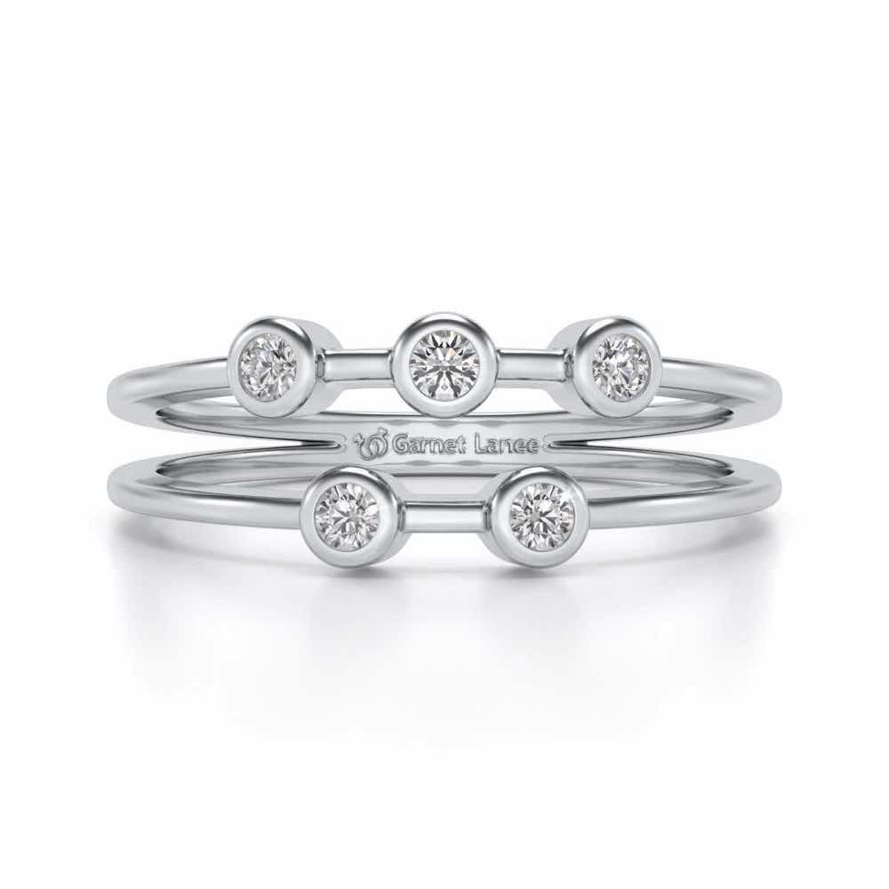 Dayita Silver Ring - White Gold - Image 4