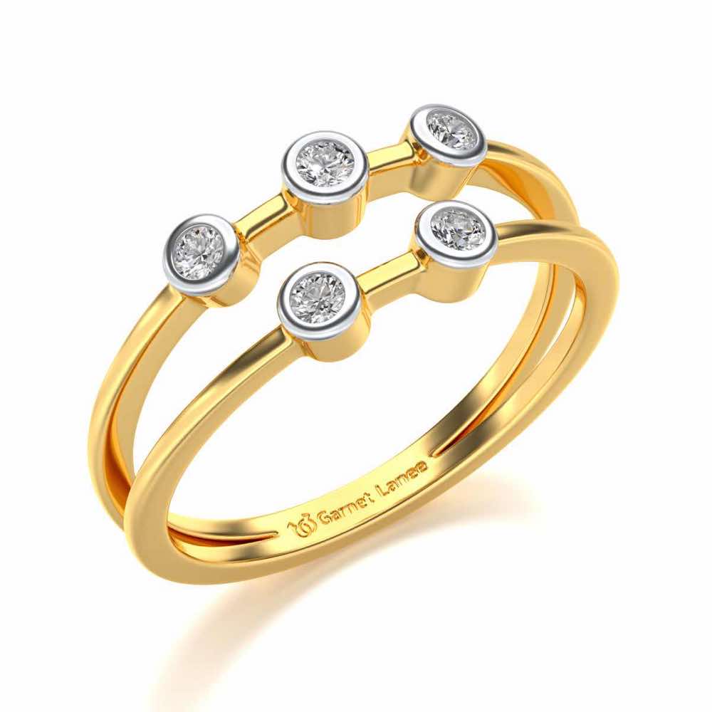Dayita Silver Ring - Yellow Gold - Image 1