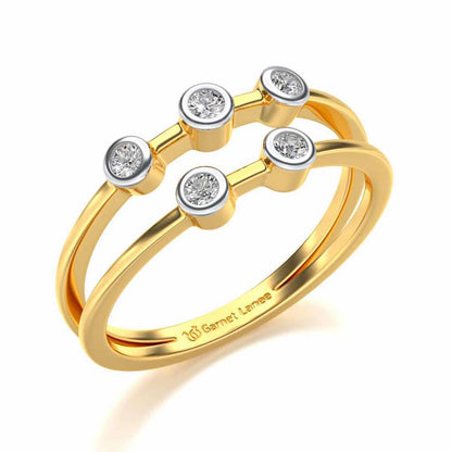 Dayita Silver Ring - Yellow Gold - Image 1