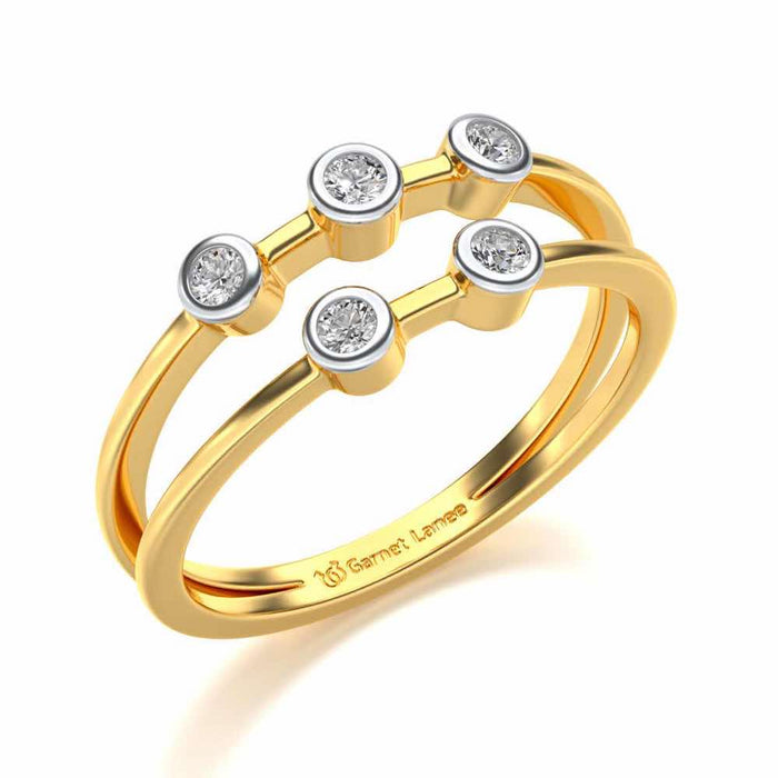 Dayita Silver Ring - Yellow Gold - Image 1