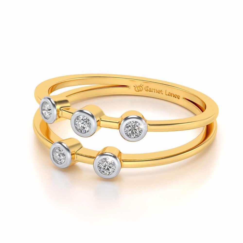 Dayita Silver Ring - Yellow Gold - Image 2