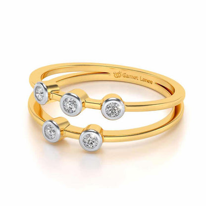 Dayita Silver Ring - Yellow Gold - Image 2