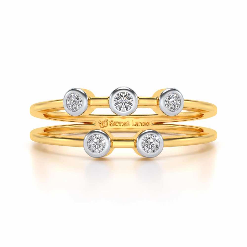 Dayita Silver Ring - Yellow Gold - Image 4