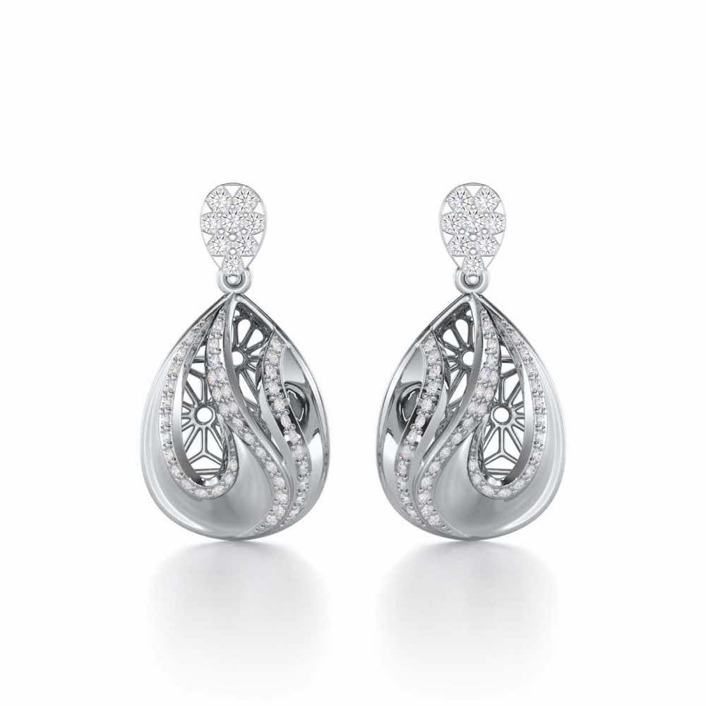 Dazzling Brilliance Silver Earrings