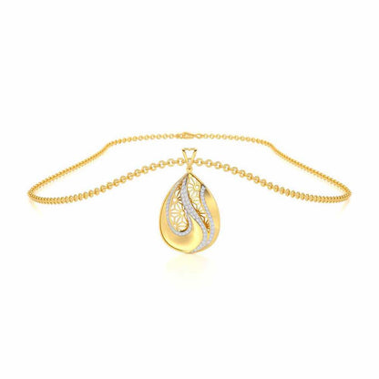 Dazzling Brilliance Silver Pendant - Yellow Gold - Image 3