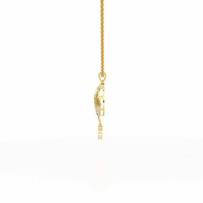 Dazzling Bud Silver Pendant - Yellow Gold - Image 4