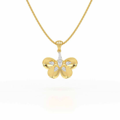 Dazzling Eclat Silver Pendant - Yellow Gold - Image 1