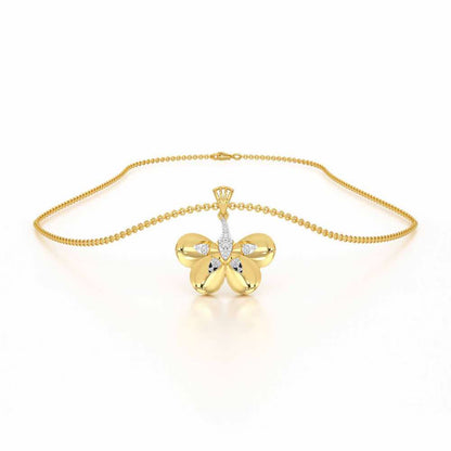 Dazzling Eclat Silver Pendant - Yellow Gold - Image 3