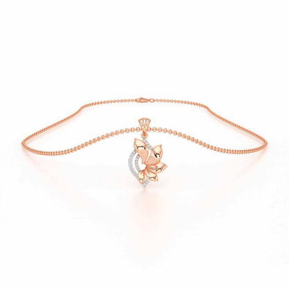Dazzling Splendor Silver Pendant - Rose Gold - Image 3
