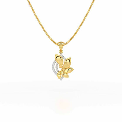 Dazzling Splendor Silver Pendant - Yellow Gold - Image 1