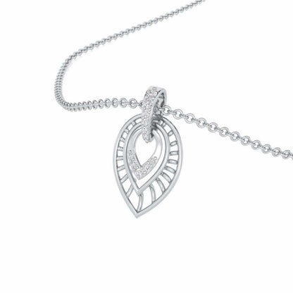 Dazzling Sunbeams Silver Pendant - White Gold - Image 2