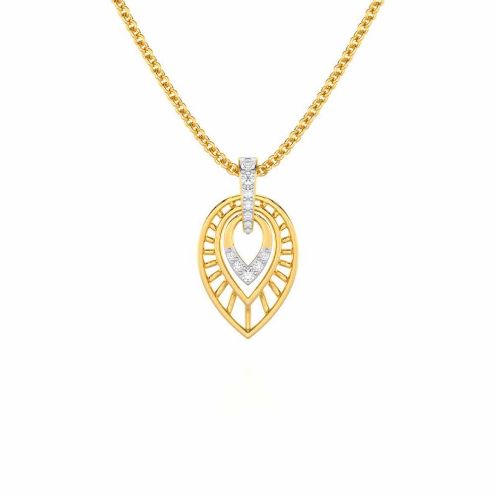 Dazzling Sunbeams Silver Pendant - Yellow Gold - Image 1