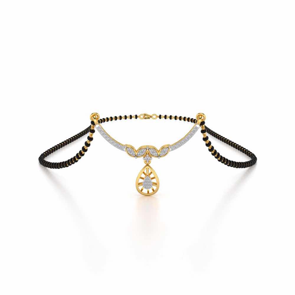 Dea Silver Mangalsutra - Yellow Gold - Image 1