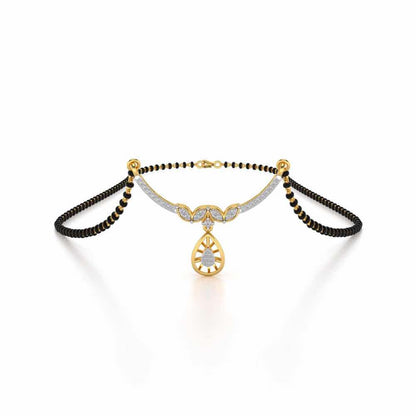 Dea Silver Mangalsutra - Yellow Gold - Image 1