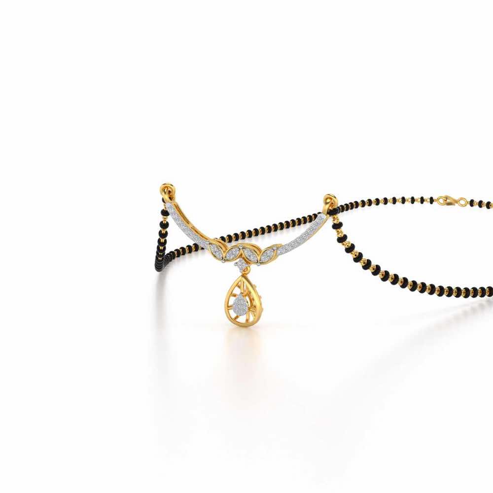 Dea Silver Mangalsutra - Yellow Gold - Image 2
