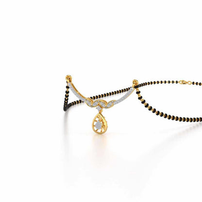 Dea Silver Mangalsutra - Yellow Gold - Image 2