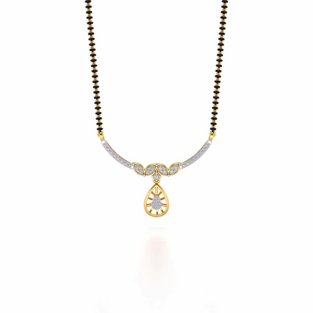 Dea Silver Mangalsutra - Yellow Gold - Image 3
