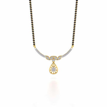 Dea Silver Mangalsutra - Yellow Gold - Image 3