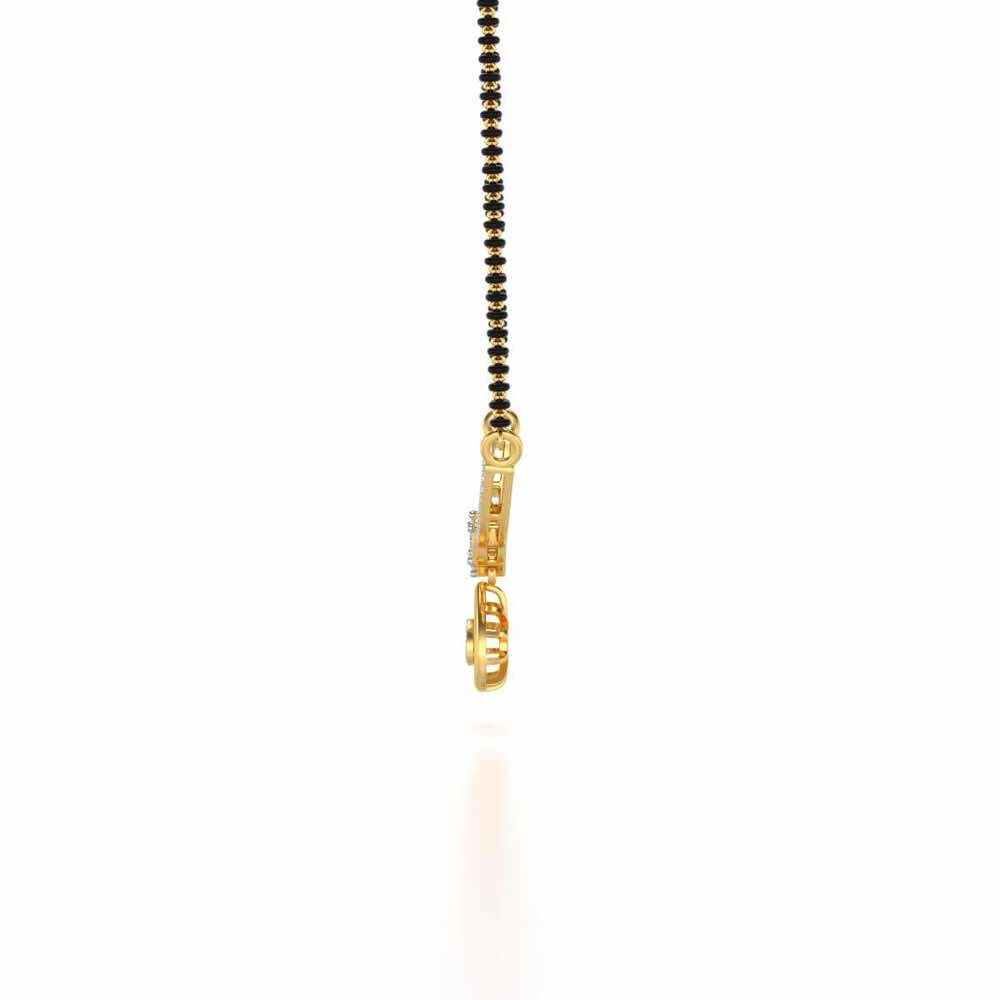 Dea Silver Mangalsutra - Yellow Gold - Image 4