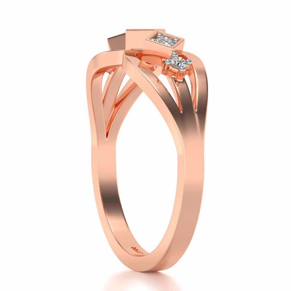 Delectable Shine Silver Ring - Rose Gold - Image 3