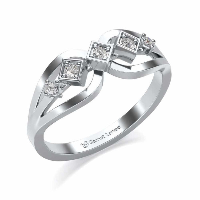 Delectable Shine Silver Ring - White Gold - Image 1