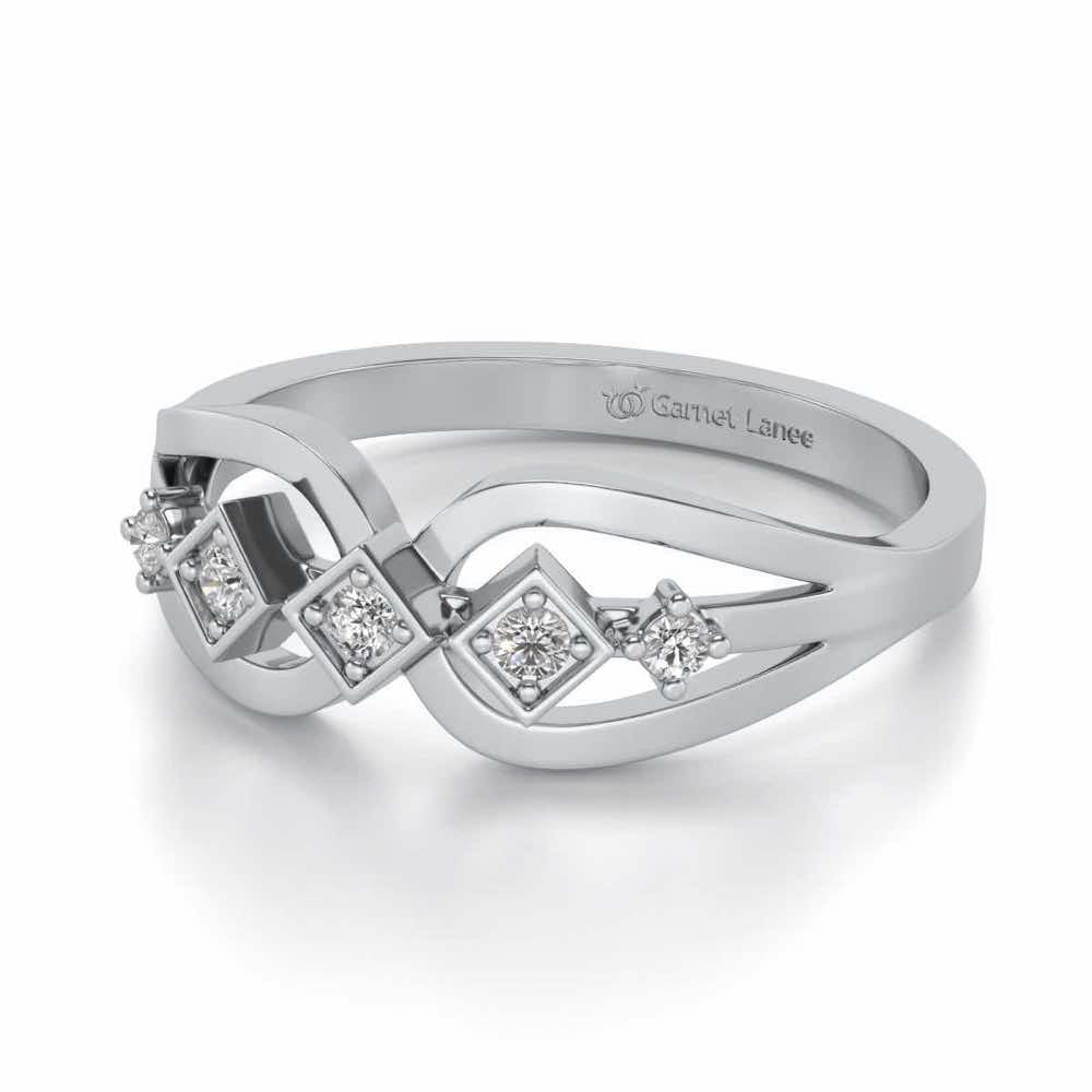 Delectable Shine Silver Ring - White Gold - Image 2