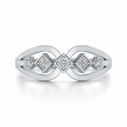 Delectable Shine Silver Ring - White Gold - Image 4