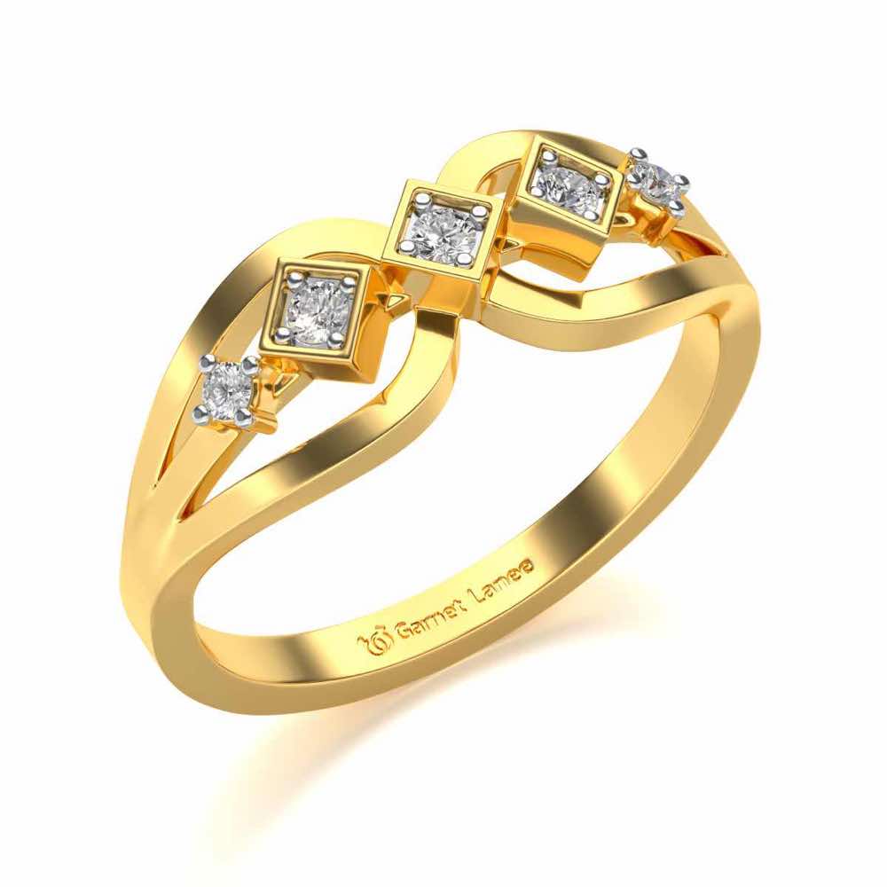 Delectable Shine Silver Ring - Yellow Gold - Image 1