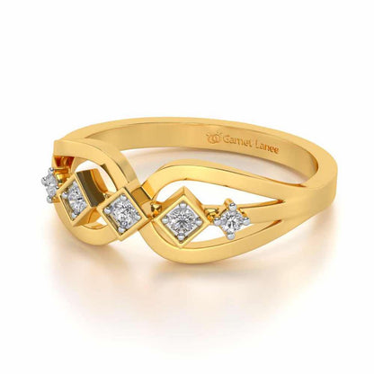 Delectable Shine Silver Ring - Yellow Gold - Image 2