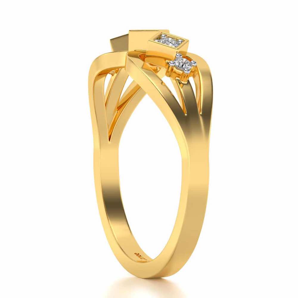 Delectable Shine Silver Ring - Yellow Gold - Image 3