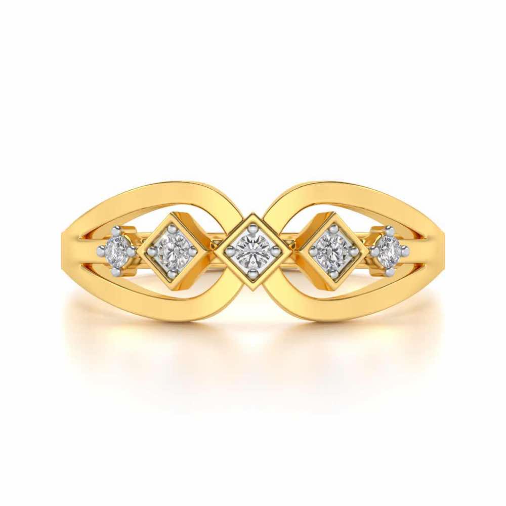 Delectable Shine Silver Ring - Yellow Gold - Image 4