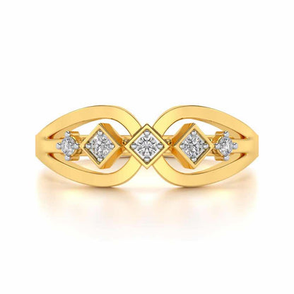 Delectable Shine Silver Ring - Yellow Gold - Image 4