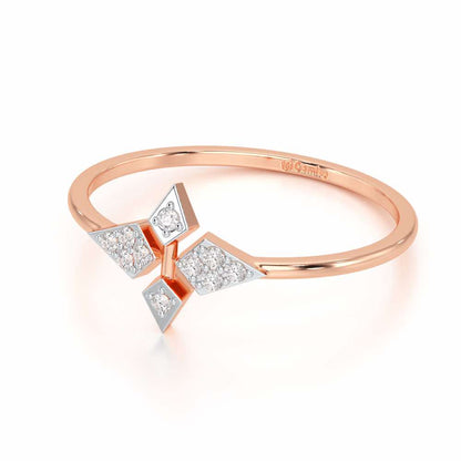 Delicate Dream Silver Ring - Rose Gold - Image 2