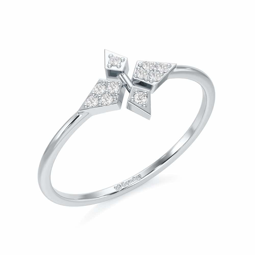 Delicate Dream Silver Ring - White Gold - Image 1