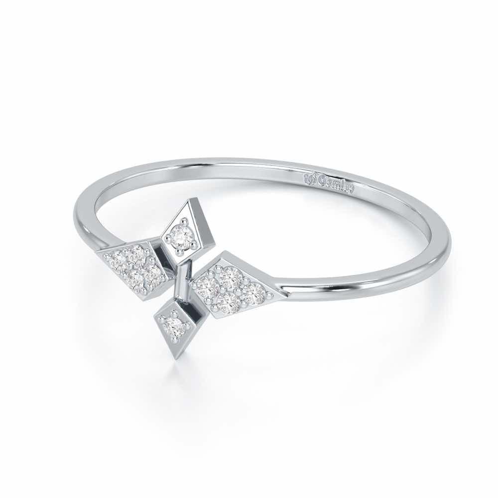 Delicate Dream Silver Ring - White Gold - Image 2