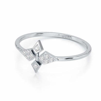 Delicate Dream Silver Ring - White Gold - Image 2