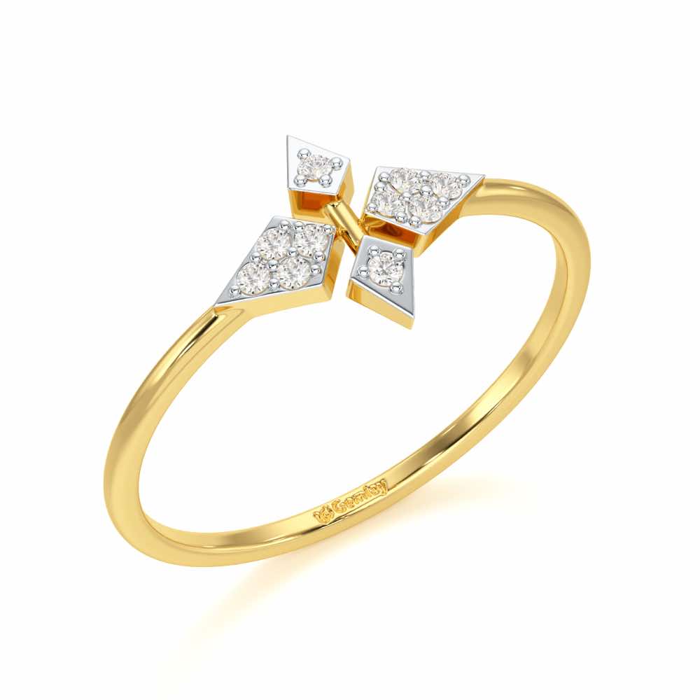 Delicate Dream Silver Ring - Yellow Gold - Image 1